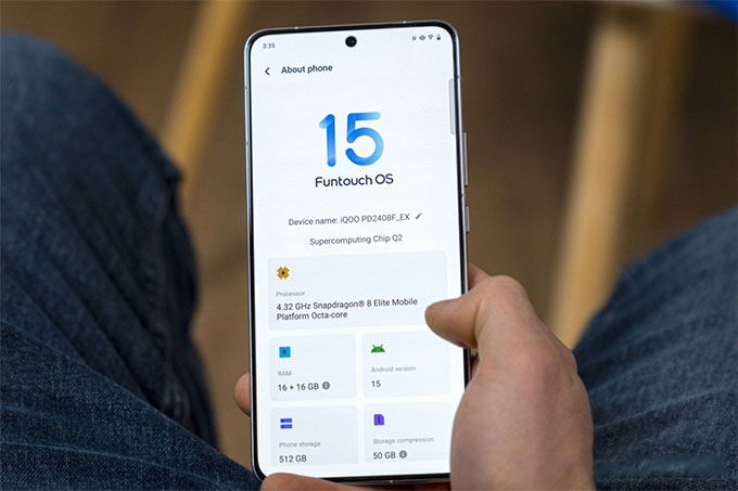 Funtouch OS 15 mượt mà trên Android 15