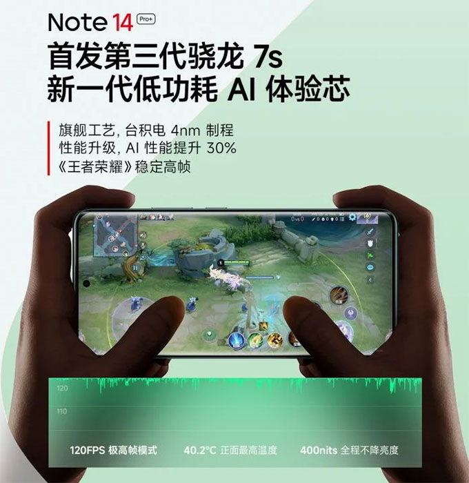 Hiệu suất được cải thiện nhờ Snapdragon 7s Gen 3