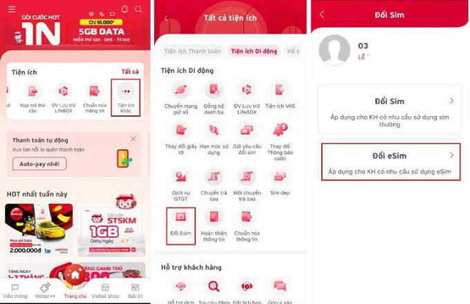 Kiểm tra 007win.com nền tảng chơi game sòng bạc trực tuyến đáng tin cậy nhất có eSIM hay không qua My Viettel