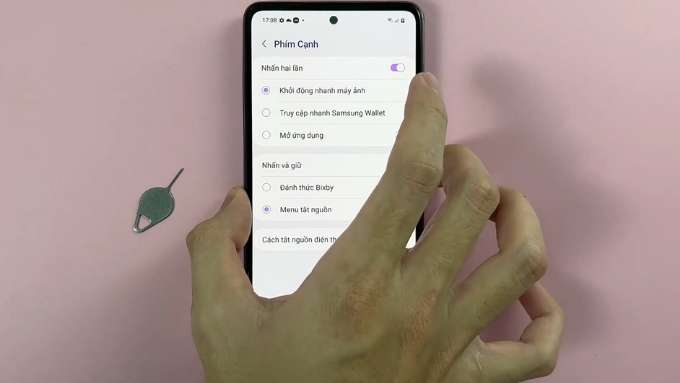 nhấn nút đúp là phím tắt trên Android