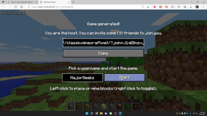 Hướng dẫn chi tiết cách chơi Minecraft trên web bước 3