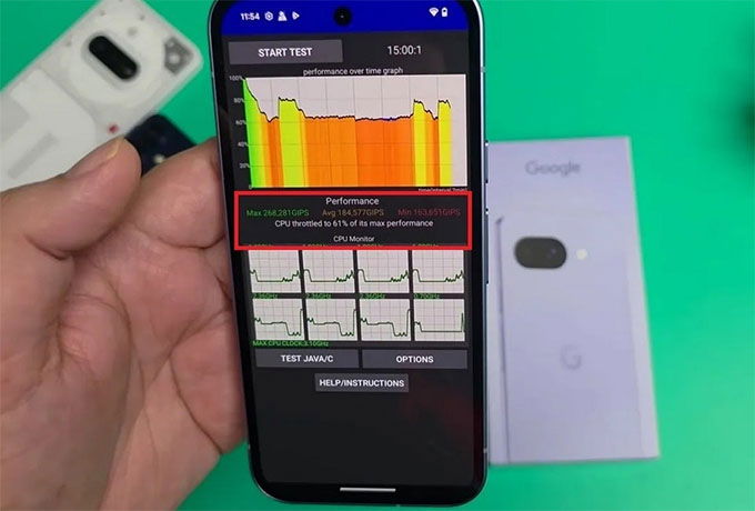 Google Pixel 9a gặp sự cố quá nhiệt.
