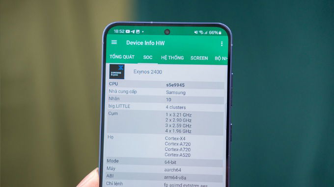 Hiệu năng của Galaxy S24