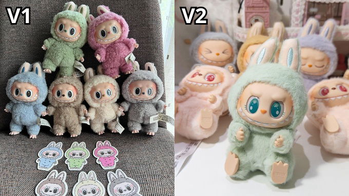 So sánh Labubu V2 và V1