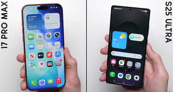 Khung nhôm trên iPhone 17 Pro Max có bền hơn titan trên Galaxy S25 Ultra?