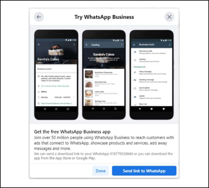 Cách liên kết WhatsApp với Facebook chi tiết bước mười