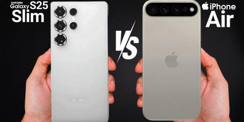 Thời lượng pin của iPhone 17 Air và Galaxy S25 Slim được chú ý trong thông tin rò rỉ mới