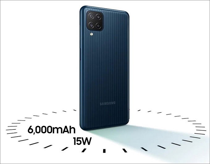 Galaxy M12 được tích hợp viên pin có 007Win.com Số #1 Tặng 77K lên đến 6.000 mAh