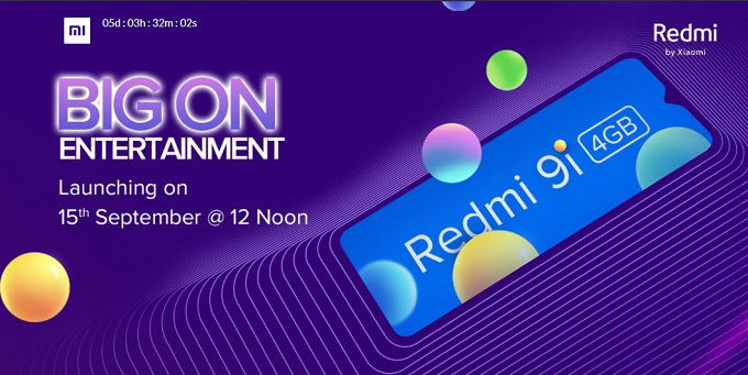 Redmi 9i  sẽ đi cùng App 007Win hỗ trợ đa dạng nền tảng giọt nước ở mặt trước để chứa camera selfie