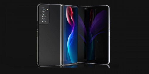 Galaxy Z Fold 3 lộ ảnh render với thiết kế khá ấn tượng với cụm camera giống Galaxy S21, hỗ trợ bút SPen