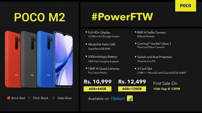POCO M2 sở hữu viên pin có 007Win.com Số #1 Tặng 77K lên đến 5.000mAh