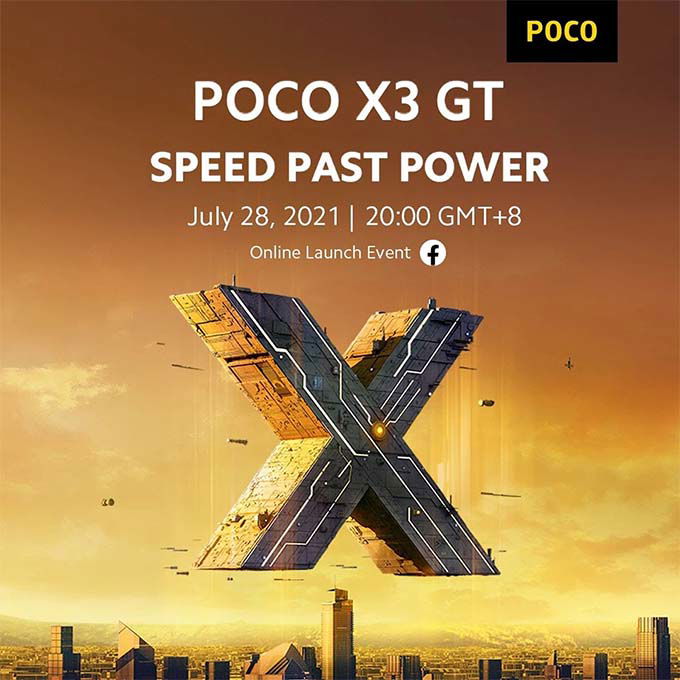 POCO X3 GT được Xiaomi xác nhận sẽ ra mắt vào ngày 28/07 tới