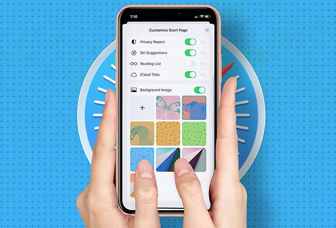 Cách thay đổi màn nền cho ứng Safari trên iPhone