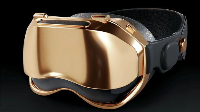 Apple Vision Pro Caviar Edition mạ vàng đẹp xuất sắc