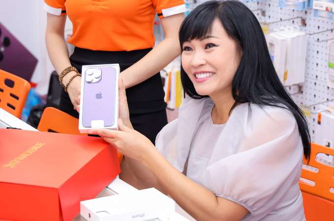 Ca sĩ Phương Thanh lựa chọn iPhone 14 Pro Max tại 007WIN