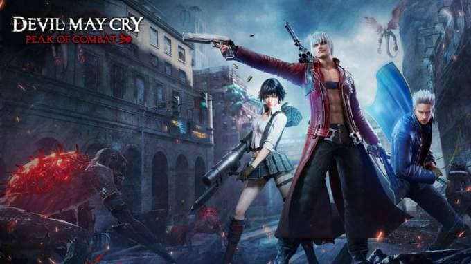 Nhân vật trong tựa game Devil May Cry Peak of Combat 