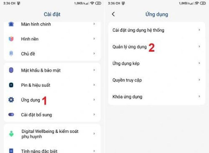 Vô hiệu hóa ứng dụng chạy ngầm trên Xiaomi