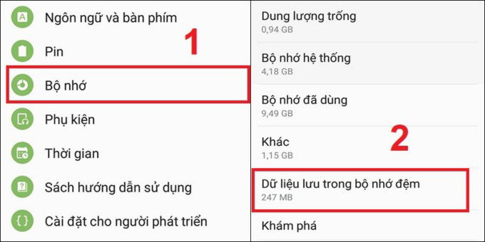 Xóa bộ nhớ đệm trên Xiaomi