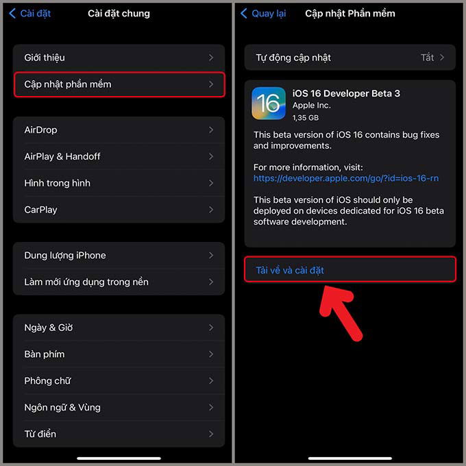Hướng dẫn cập nhật iOS 17 Beta 3 cho iPhone 11, iPhone 12, iPhone 13 và iPhone 14