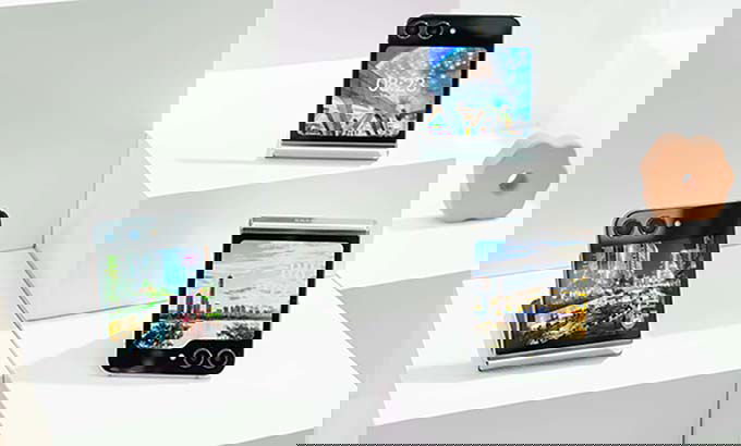 Thiết kế Galaxy Z Flip 5: Màn hình phụ lớn hơn