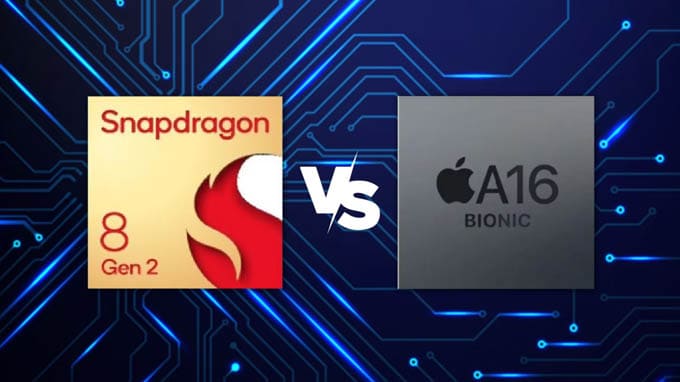 Căn cứ vào chip A16 Bionic để so sánh