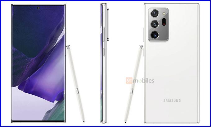 Galaxy Note 20 Ultra màu trắng huyền bí