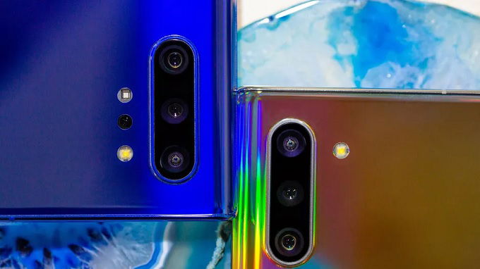 Cụm camera của Galaxy Note 10 Plus có tới 4 ống kính cao cấp