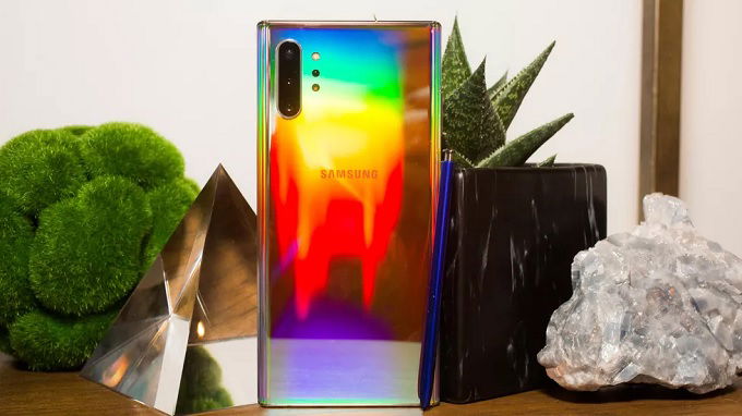 Camera của Galaxy Note 10 Plus nằm dọc