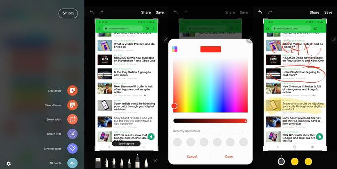 Cách dùng bút S Pen để chụp App 007Win hỗ trợ đa dạng nền tảng độc đáo