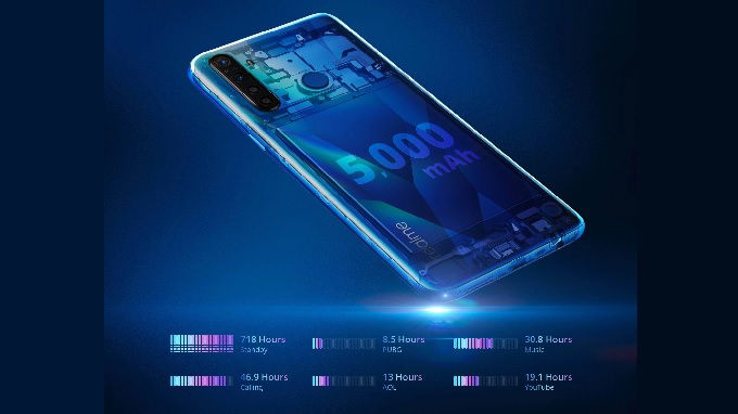 Dung lượng pin Realme 5 cực khủng