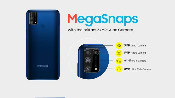 Cụm camera của Galaxy M31