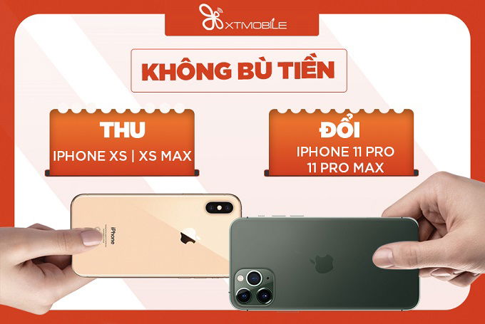 Thu iPhone Xs Max đổi iPhone 11 Pro Max tại 007WIN
