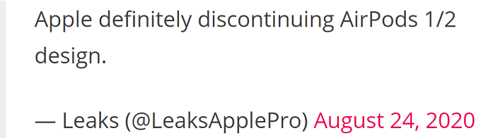  bài đăng trên kênh Twitter của @LeaksApplePro 