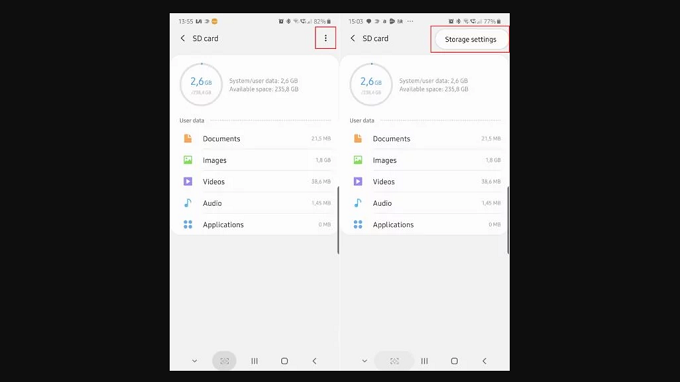 Bước 3 : Bấm vào nút 3 chấm