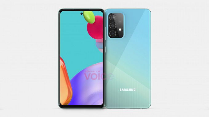 Hình ảnh render Galaxy A52 5G