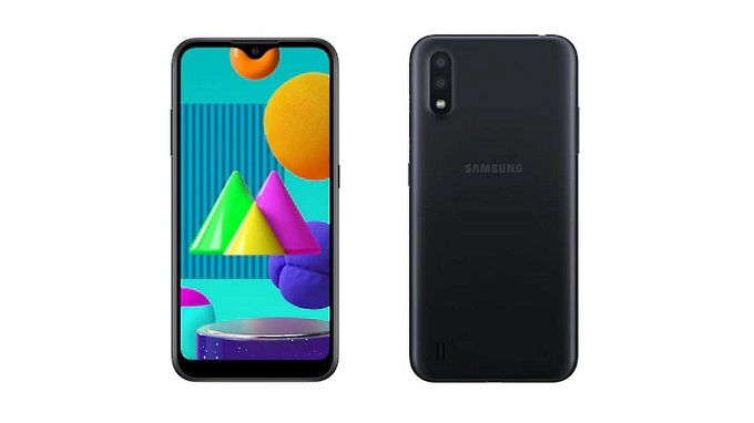 Galaxy M01s mang thiết kế tương tự M01