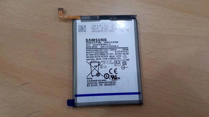 Viên pin được cho là của Galaxy A21s