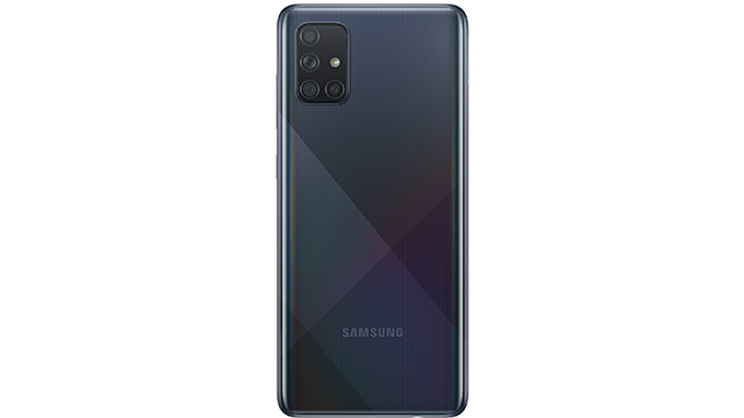 cụm camera sau hình chữ nhật của Galaxy A71