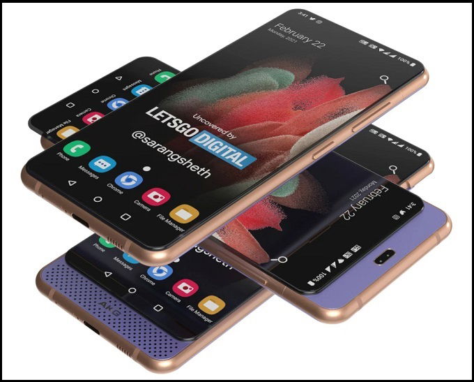 Hình ảnh chiếc Galaxy A82 được dựng từ thông tin