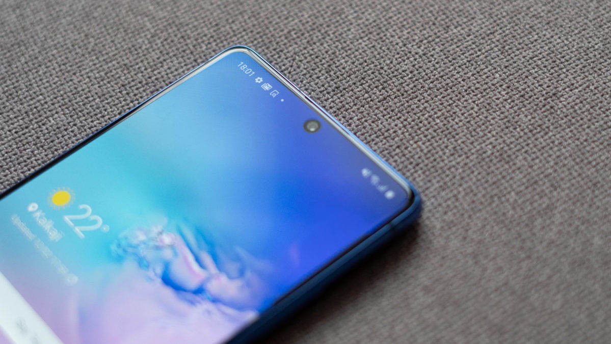 Màn hình phẳng có nét của Galaxy S20