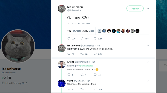 Tweet của ice universe