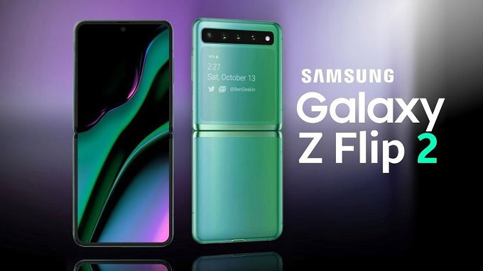 Ảnh render Galaxy Z Flip 2