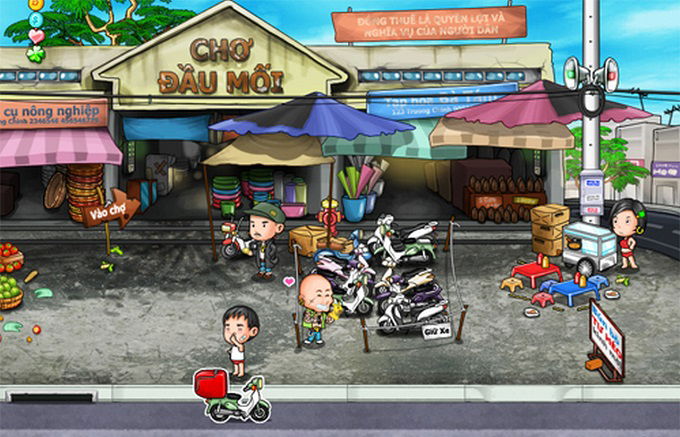 Giao diện trong game Hàng Rong