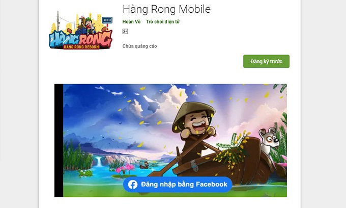 Giao diện trên cửa hàng ứng dụng 