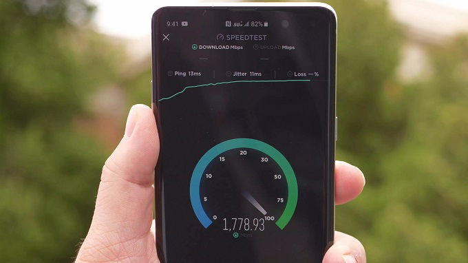Tốc độ 5G đáng nể