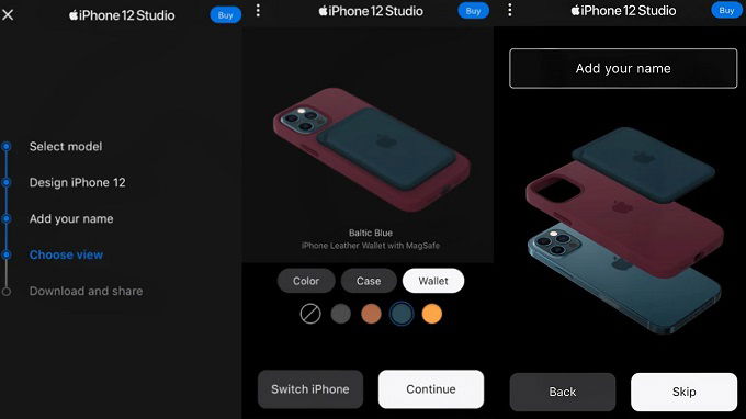 Giao diện tùy chỉnh phụ kiện cho iPhone 12