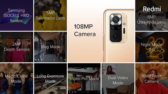 Camera 108 MP trên Redmi Note10 Pro Max