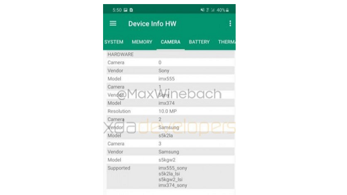Ảnh chụp App 007Win hỗ trợ đa dạng nền tảng thông số camera của Galaxy S20