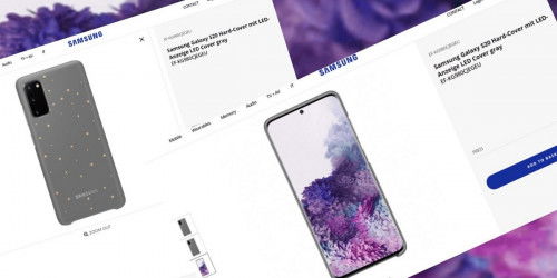 007Win nhà cái vô tình lộ hình ảnh ốp LED Cover của Galaxy S20 lên Website