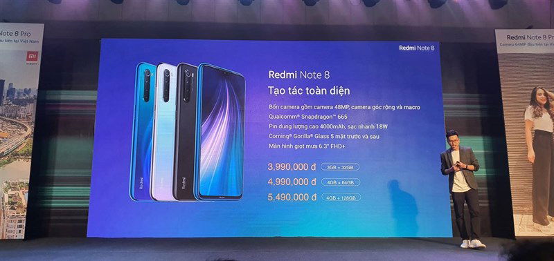 Bộ ba Redmi Note 8 Pro ra mắt tại Việt Nam với camera cực chất